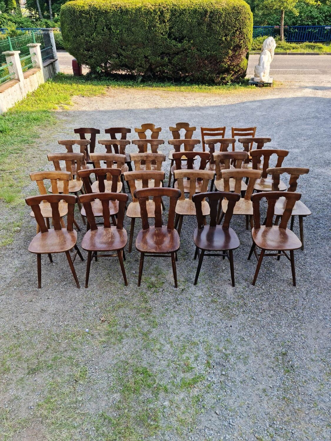 25 solid wood bistro chairs bentwood