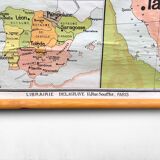 The Arabic World Pull Down Chart or Vintage Poster, 1960s