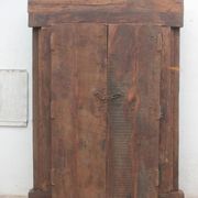 Porte indienne ancienne en teck pièce et patine d'origine