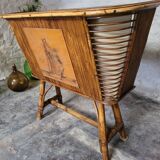 Bamboo and rattan bar 50s-60s