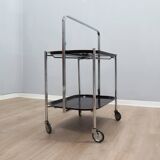 Vintage foldable serving trolley / bar cart design 1960s