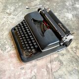 Olympia typewriter in black metal