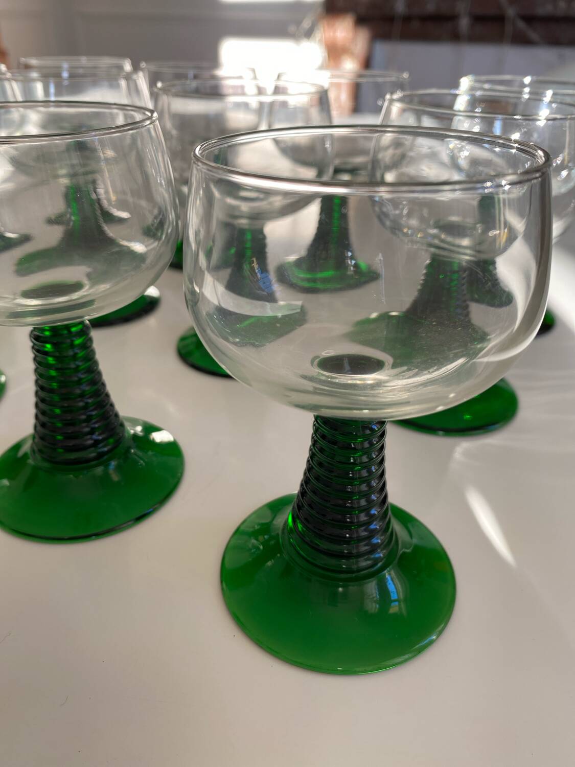 Set of 12 Alsace Roemer glasses