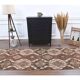 Vintage Turkish Handmade Wool Cotton Brown Kilim Runner 103x424