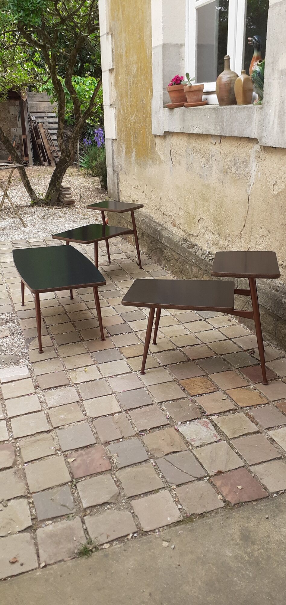 Vintage 50s living room set brand "Métalcraft" california design