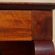 Antique solid walnut chest of drawers with scrolls