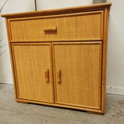 Buffet vintage en rotin Roche Bobois
