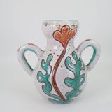 Large vase with handle by Daniel Etienne in Vallauros