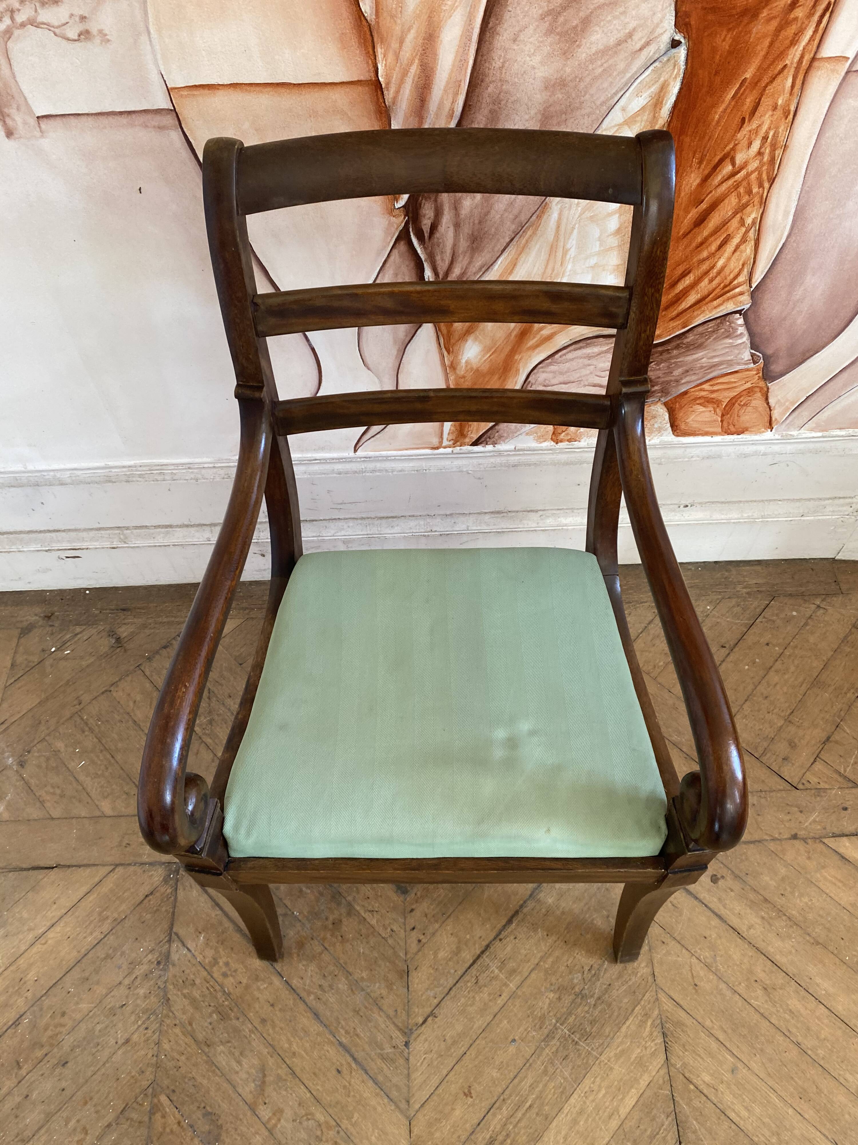 Fauteuil barrette Louis philippe
