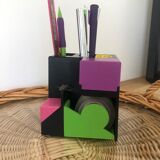 Vintage 80s pencil pot desk organizer
