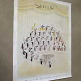 Exhibition poster Sempé 1987