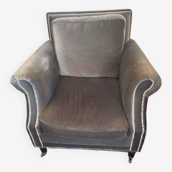 Fauteuil en velours