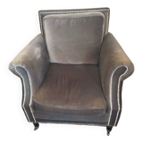 Velvet armchair