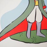 Antoine de Saint-Exupéry: The Little Prince and the Bird - Lithograph