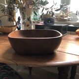Vintage olive wood salad bowl