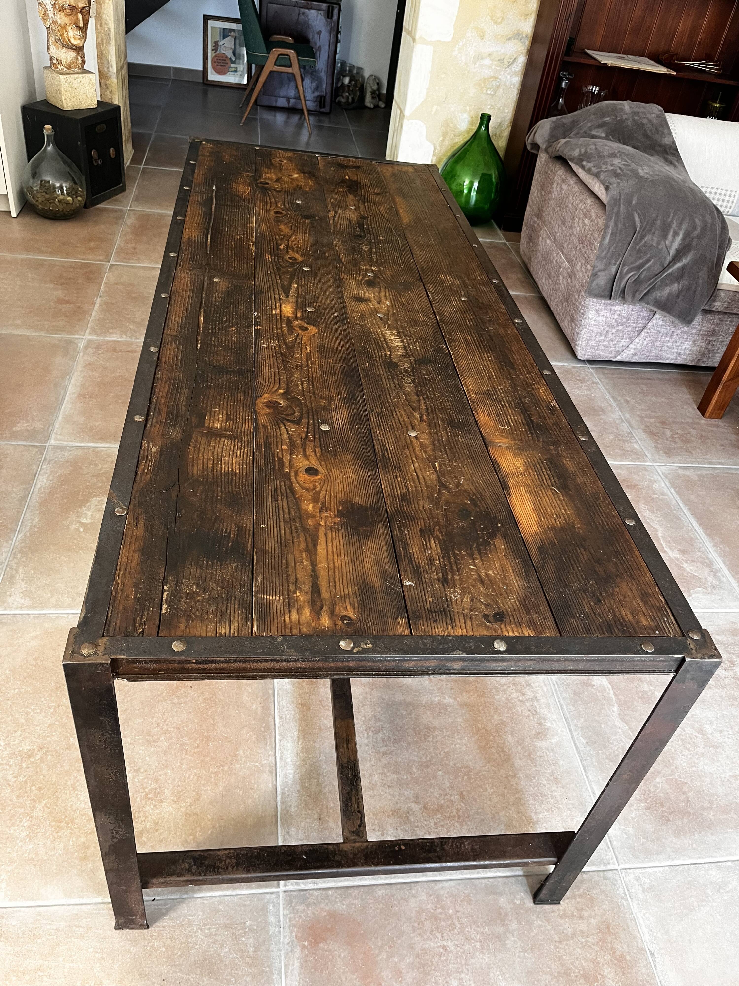 Industrial table 200x79