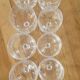 8 verres à pied en cristal d'Arques