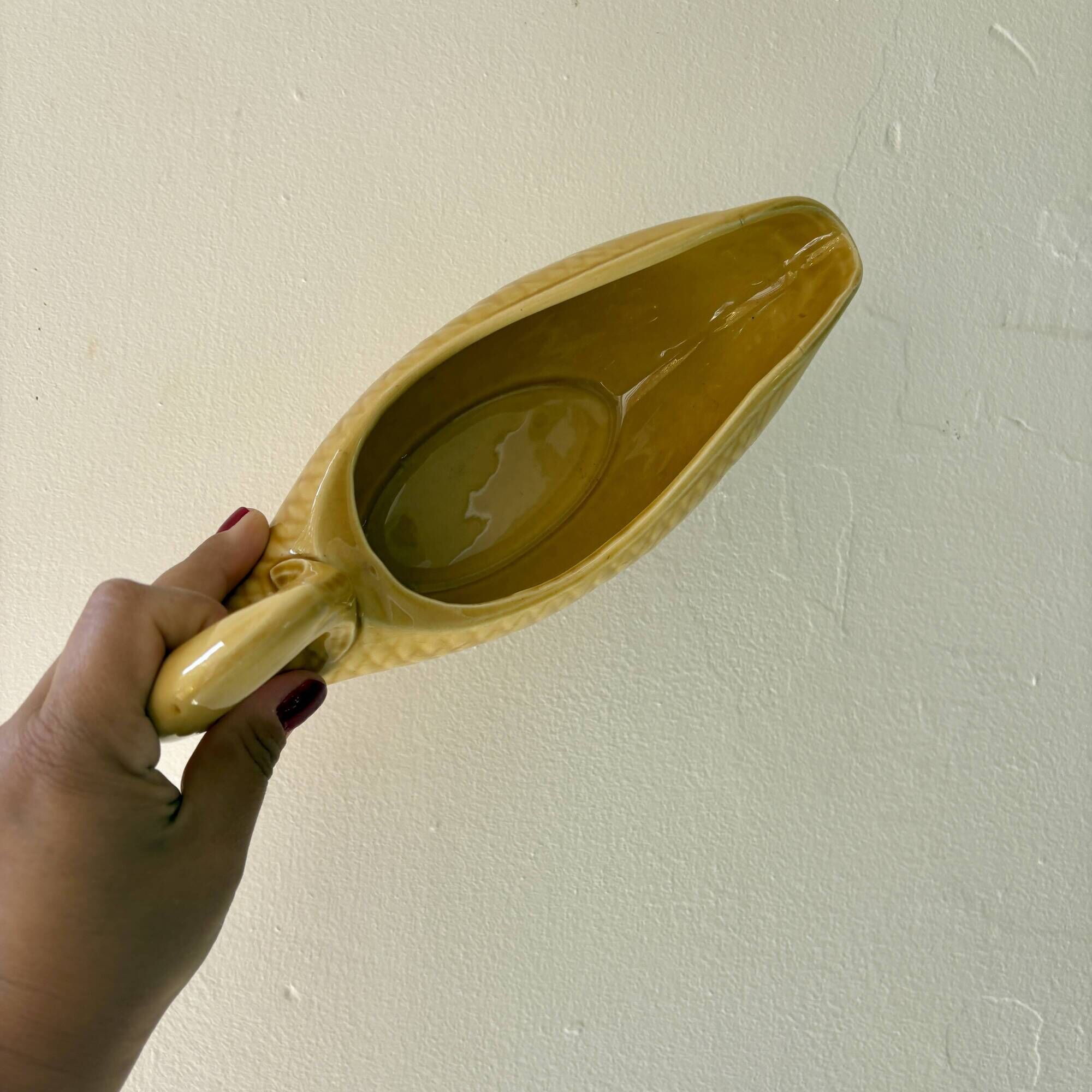 Set of 11 vintage Sarreguemines fish plates and sauceboat