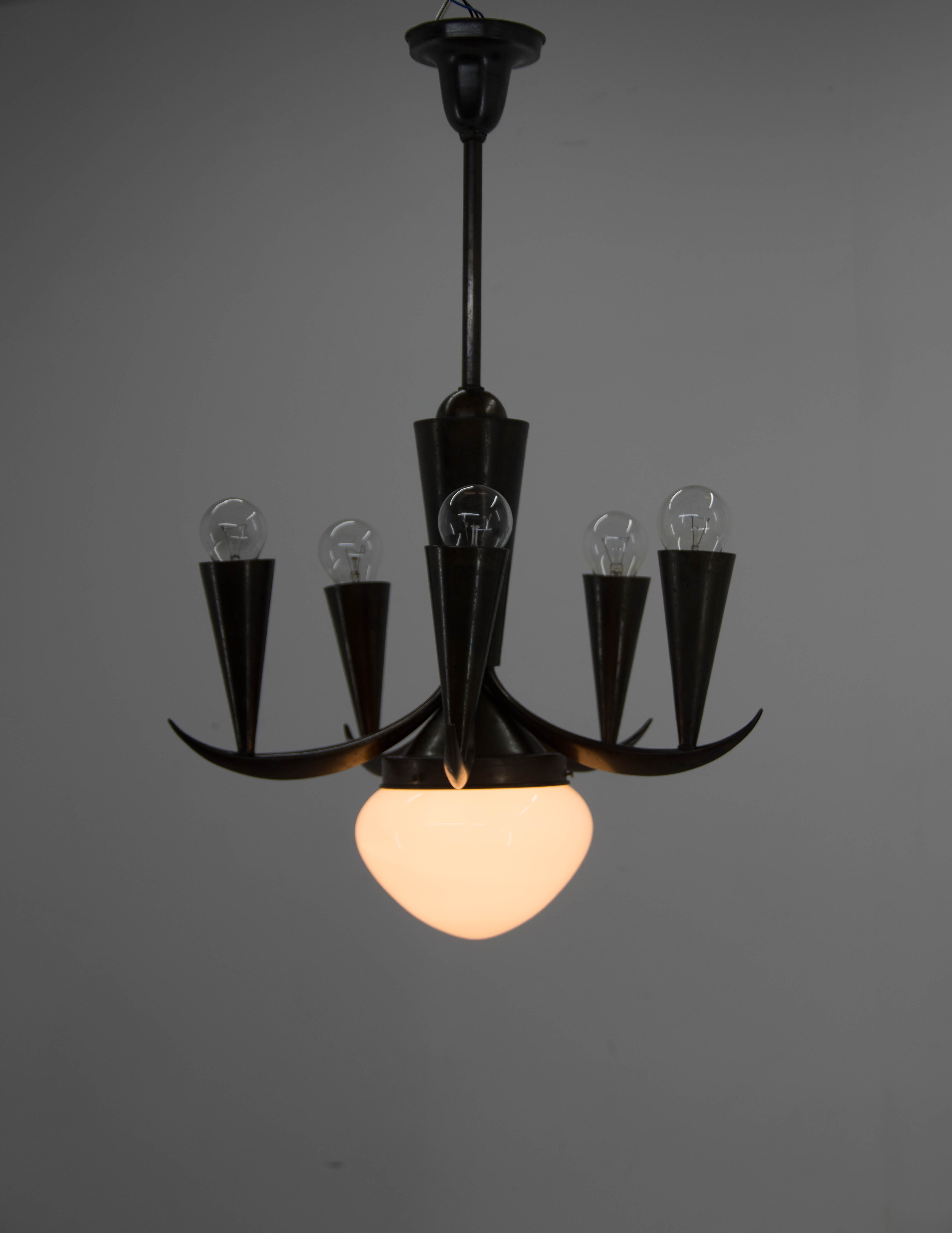 Cubistic Chandelier by IAS, 1910s