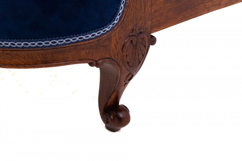 Antique bed, France, circa 1900. After renovation.