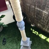 Floor lamp gray wood