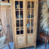 Vitrine parisienne bois brut