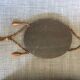 Vintage bohemian mirror in wooden beads - 22x26cm