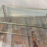 Gold metal coffee table from the 60/70