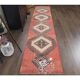 Vintage Turkish Hand-Knotted Red Runner Rug 83x380