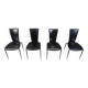 Set of 4 post modern dining chairs by Arper Italy, 1980s