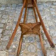 Antique Stand / Sculpted Wooden Plant Holder — 1900s Era