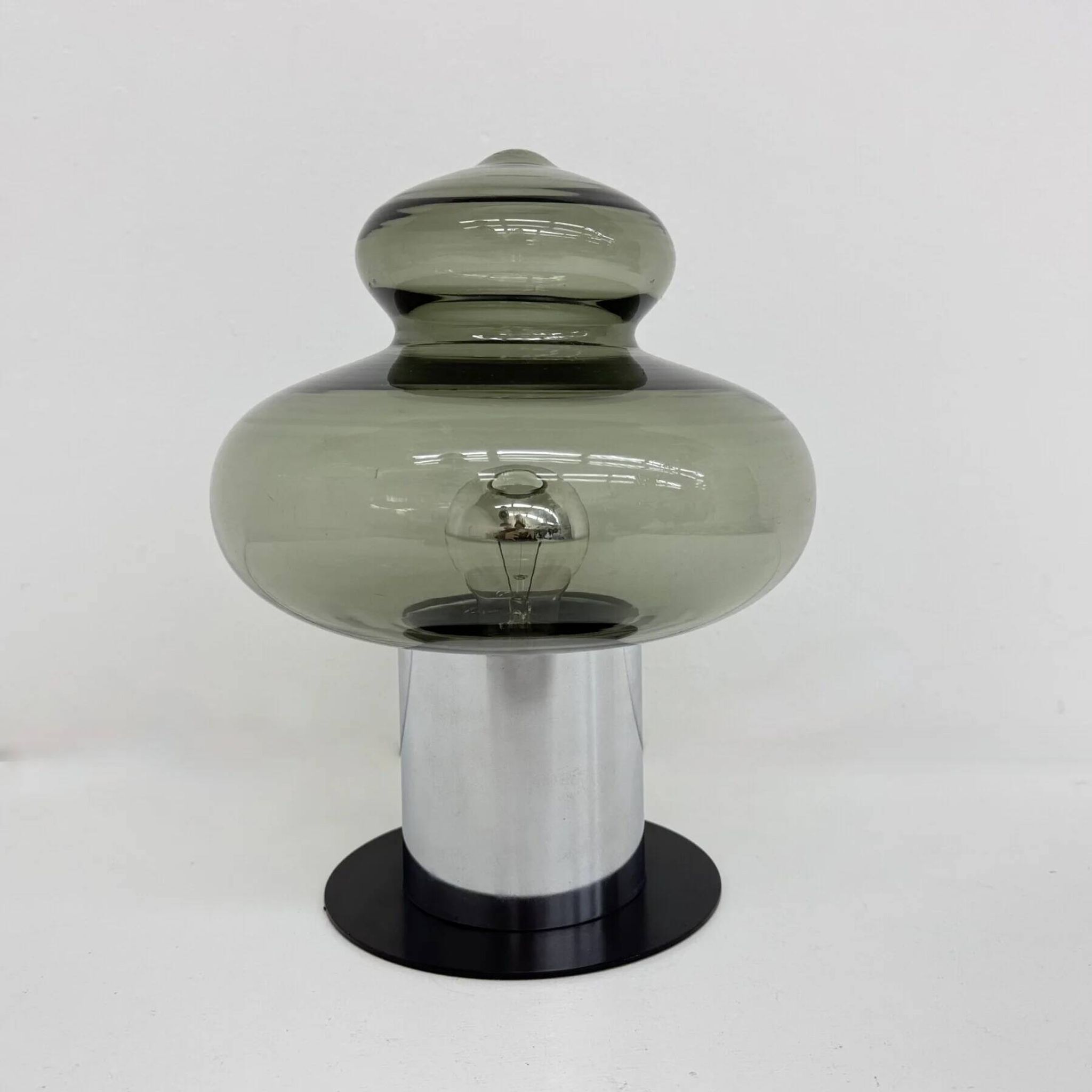 Mid-century Anvia Holland glass table lamp, 1970s