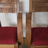 Pair of Art Deco Walnut Bridge Armchairs