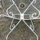 Table de jardin fer forgé ouvragé