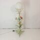 Lampadaire Pastel Bouquet De Fleurs Années 1960 Vintage Italien Gerbe De Blé Midcentury