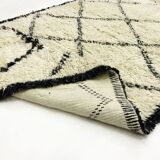 Benni ouarain 100% woollen carpet: 190x377cm