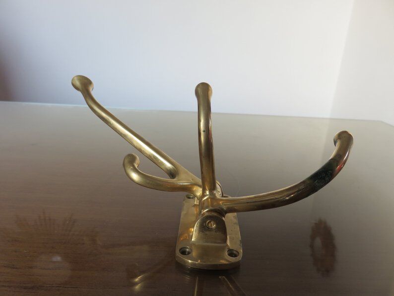 Coatrack swivel brass 70s