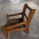 Fauteuils en cuirs et bois vintage
