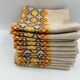 Set of 11 napkins motifs from the seventies 70s