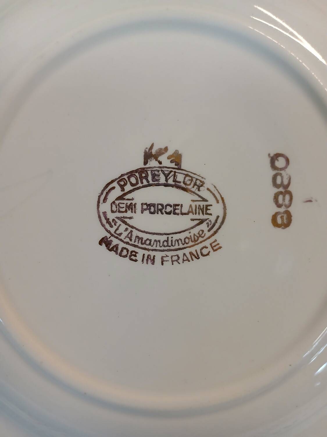 12 antique soup plates from L'Amandinoise