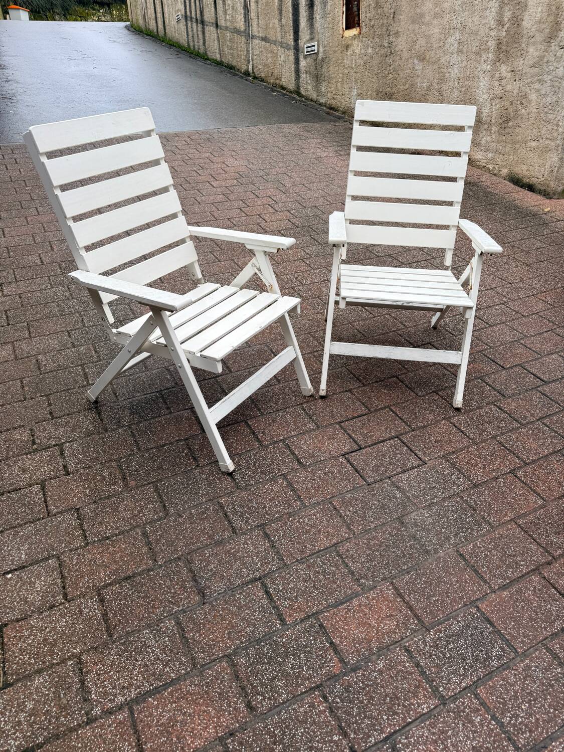 2 chaises transat des années 80