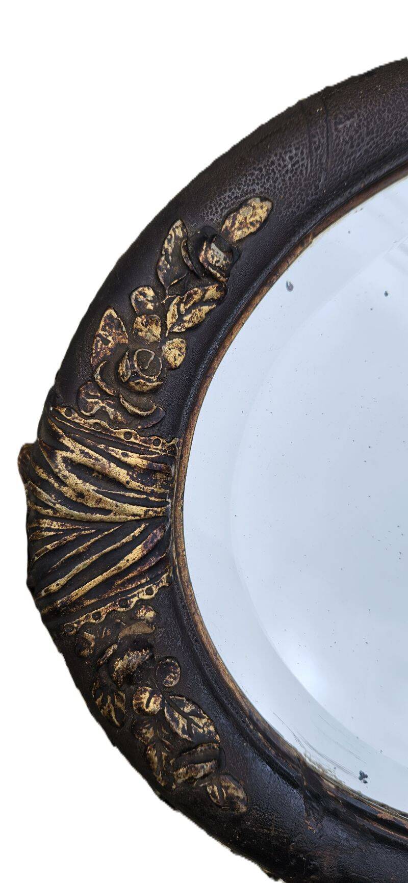 Bevelled Glass Art Deco Oval Mirror