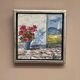 Mid Century Oil on Canvas “Sommardag” by Egon Lennart, Vintage & Framed 24×24cm