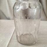 Bottle in gravel glass cognac of the years 1930