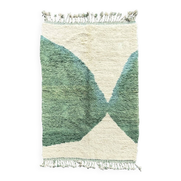 Ecorce - Tapis Mrirt sur mesure – Design graphique en laine verte