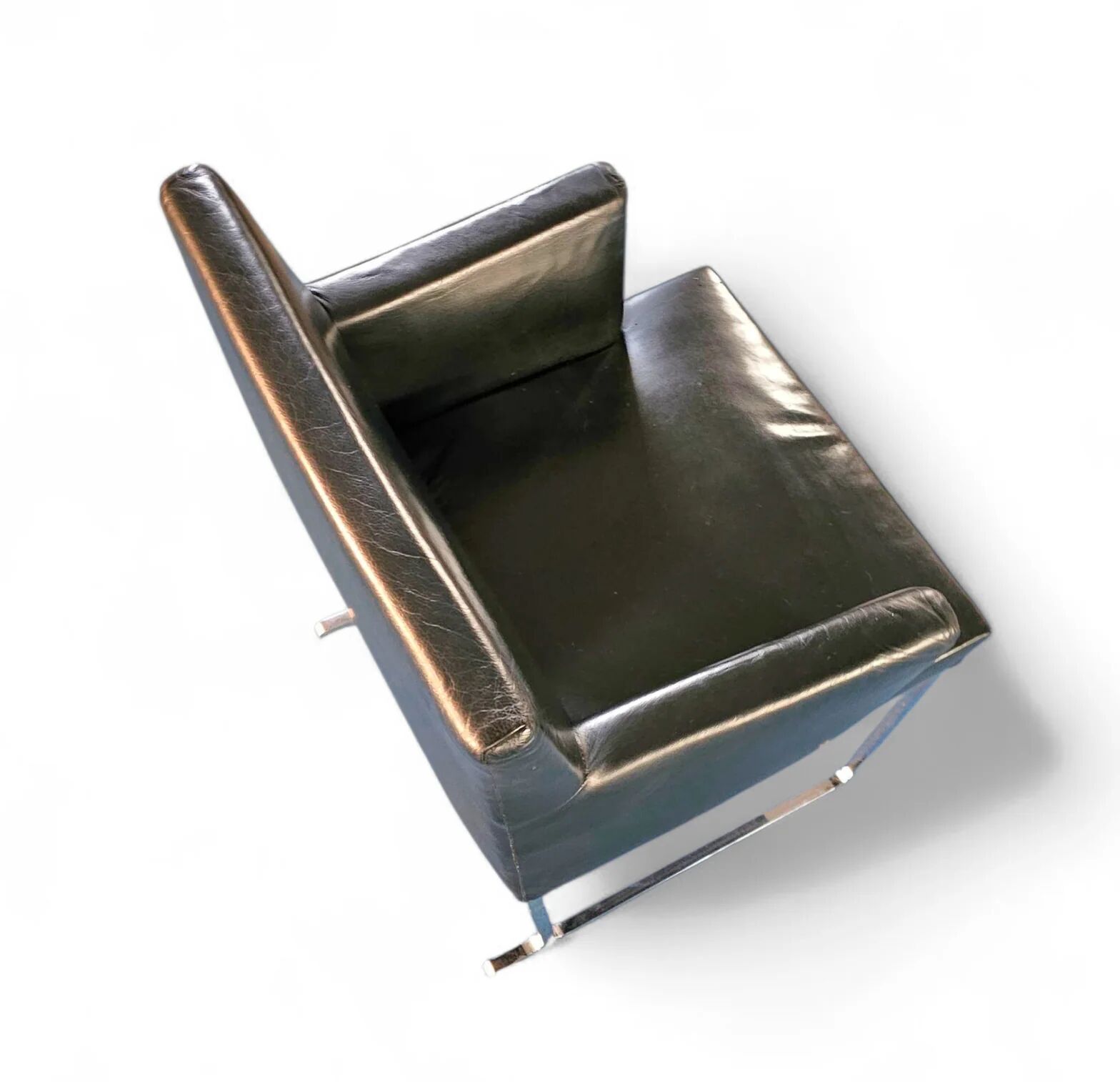 6 x Solo chair by Antonio Citterio for B&B Italia / Black leather