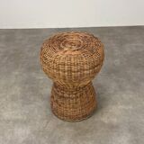 Champagne cork rattan stool
