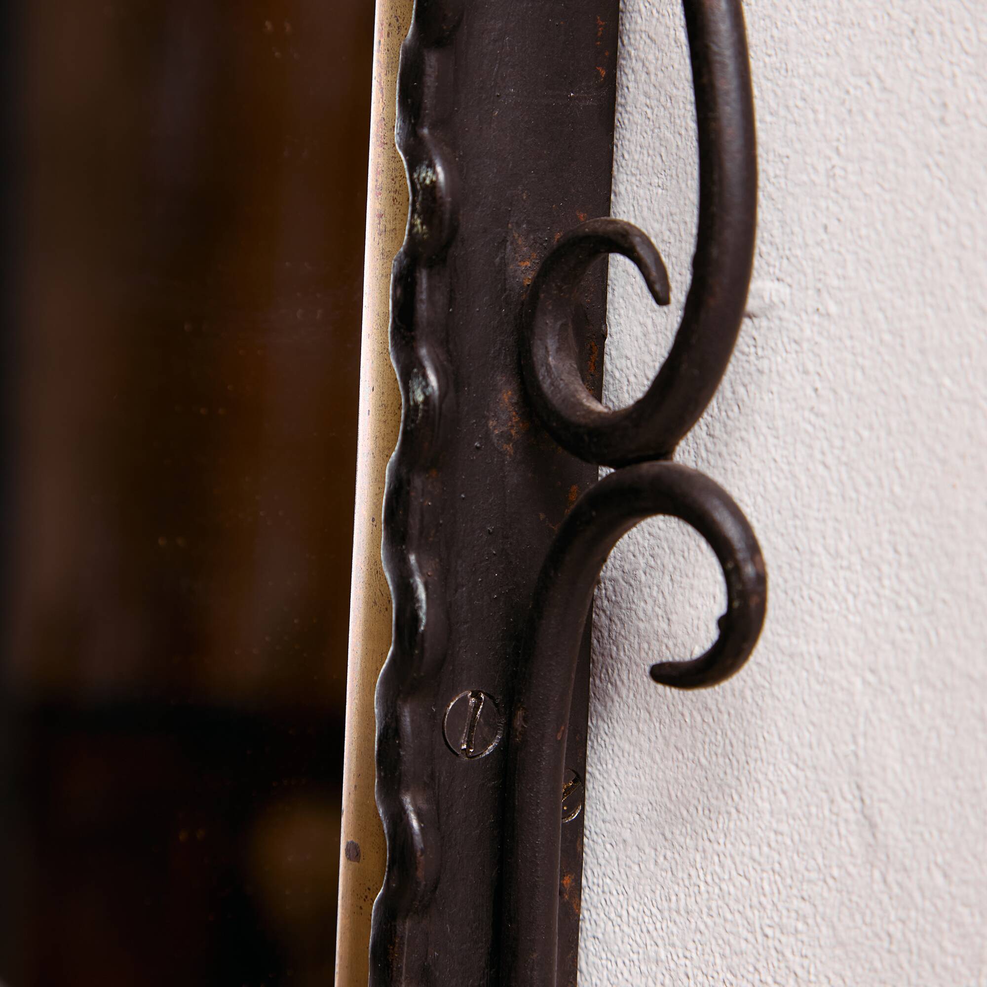 Miroir en fer forgé