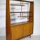 Mid-Century Highboard with Kidney Shaped Shelf in Teak, 1960s