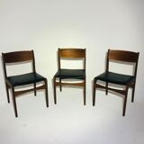 Suite of 3 vintage Scandinavian chairs